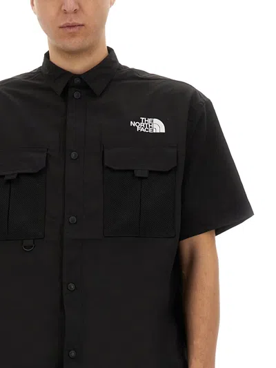 The North Face Summer Shirt With Chest Pockets And Short Sleeves In Black