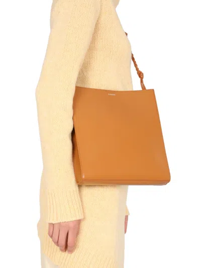 Jil Sander Long Asymmetric Sweater In Yellow