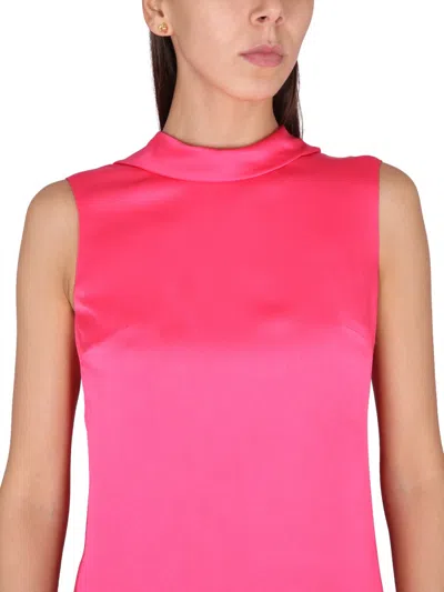 Versace Long Dress With Ring Neckline