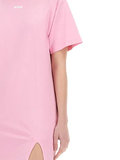 Msgm Bottega Veneta Silver-gold-brown Metal Sunglasses In Pink