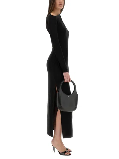 Courrèges Courreges Black Viscose Blend Dress In Black