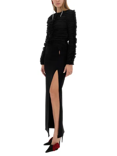 Magda Butrym Long Skirt In Black