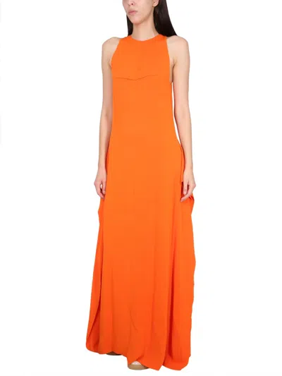 Lanvin Longuette Dress In Orange