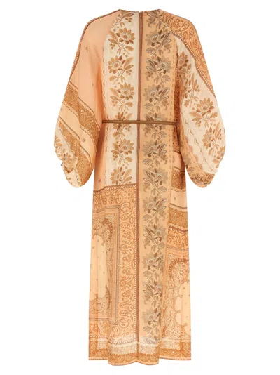 Zimmermann Pink Lucky Tunic Midi Dress In Pink