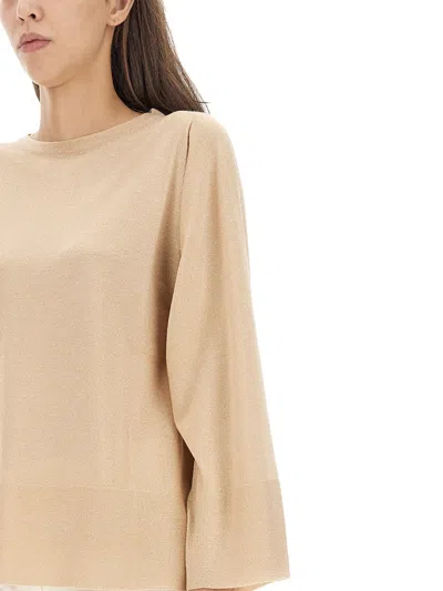 Fabiana Filippi Oversized Lightweight Knitwear Long Sleeves In Neutral