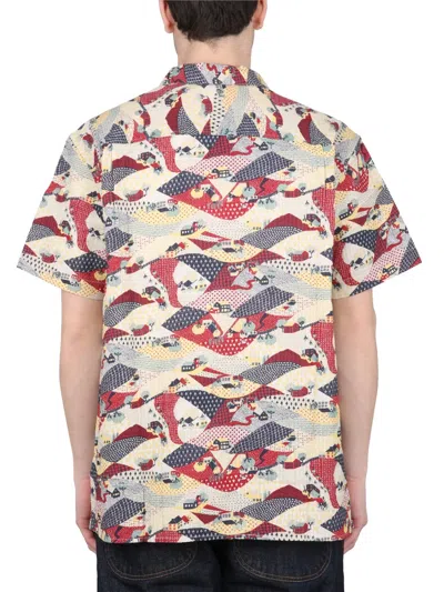 Ymc You Must Create Ymc Graphic Printed Straight Hem Shirt In Brown