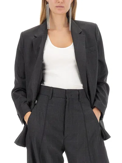 Isabel Marant Double-breasted Jacket In Gray