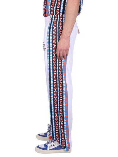 Marcelo Burlon County Of Milan Marcelo Burlon Marcelo Burlon X Kappa Jogging Pants In White