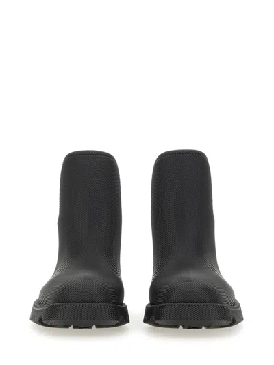Burberry Man Ankle Boots Black Size 9 Plastic In Black