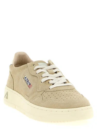 Autry Classic Low-top Sneakers With Suede Finish In Brown
