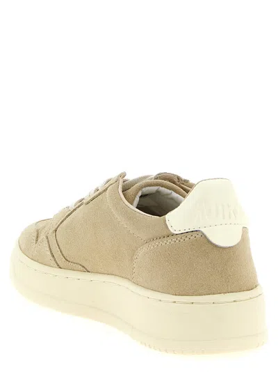 Autry Classic Low-top Sneakers With Suede Finish In Brown