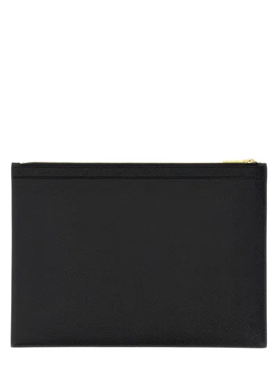 Thom Browne Medium Document Holder With Iconic Logo