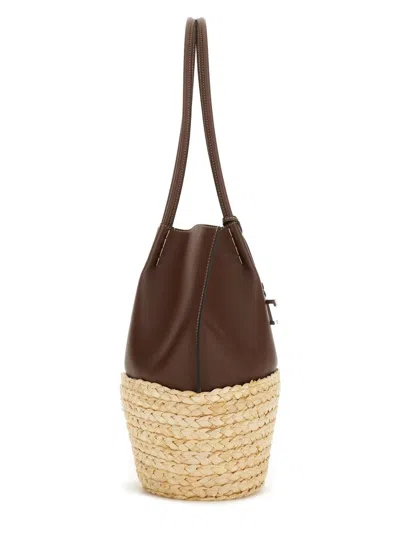 Tod's Medium Shopping Bag In Neutral