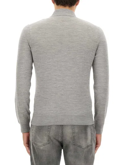 Tom Ford Merino Wool Sweater In Gray