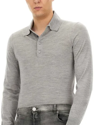 Tom Ford Merino Wool Sweater In Gray