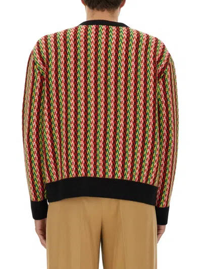 Lanvin Chevron-motif Jumper In Multi