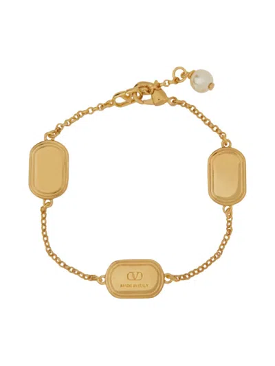 Valentino Oval Armband Mit Verzierung In Gold