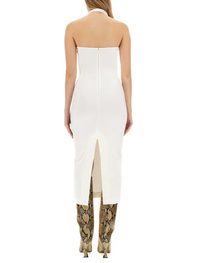 Attico Decorative-buckle Halterneck Dress In Multi