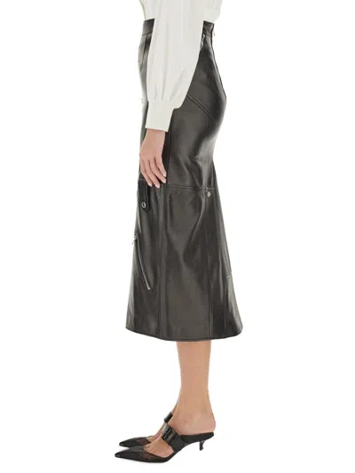 Alexander Mcqueen Alexander Mc Queen Midi Skirt In Black