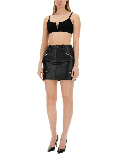 Moschino Skinny Fit Midi Skirt In Black