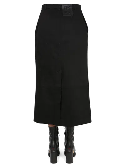 Raf Simons Women's Midi Skirt In Black