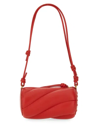Fiorucci Mella Leather Shoulder Bag In Marshmallow Shape