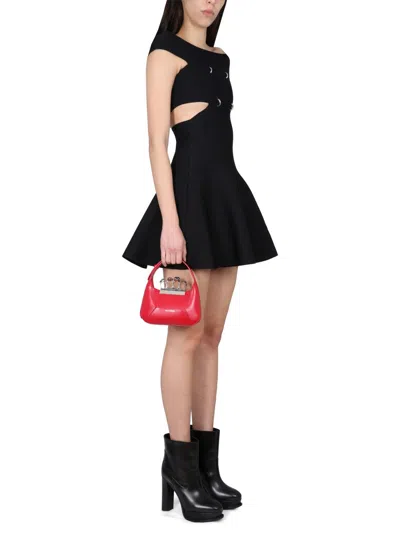 Alexander Mcqueen Alexander Mc Queen Mini Dress With Bare Shoulders In Black