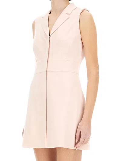 Theory Mini Dress With Spear Lapels In Gray