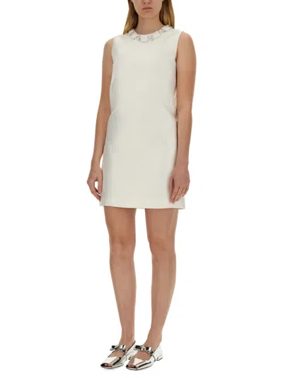 Versace White Silk Blend Dress