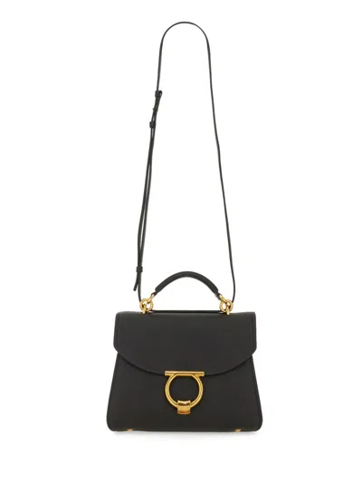Ferragamo Margot Calfskin Cross-body Bag With Top Handle