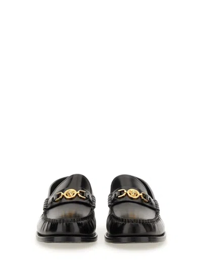 Versace Horsebit-embellished Patent-leather Loafers