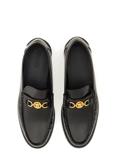 Versace Horsebit-embellished Patent-leather Loafers