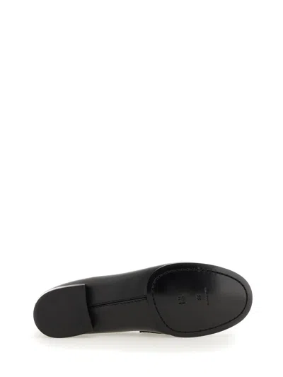Givenchy Classic Lambskin Loafers With Ruched Detailing