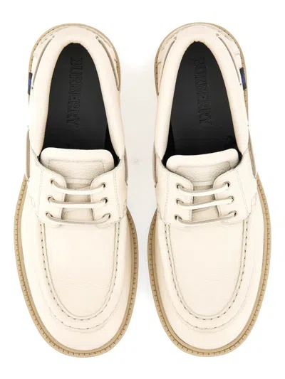 Burberry Leather Raft Boat Shoes