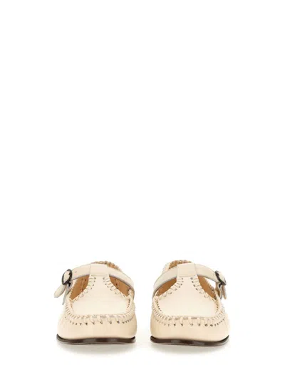 Hereu Buckle Detail Loafers In Neutral