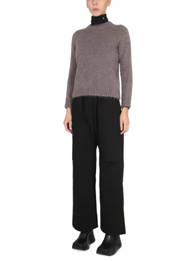 Raf Simons Women's Mohair Crewneck Sweater In Gray