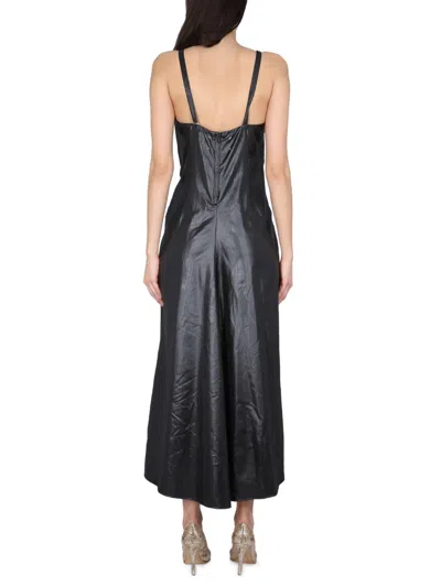 Maison Margiela Women's Moiru00c9 Polyester Dress In Black