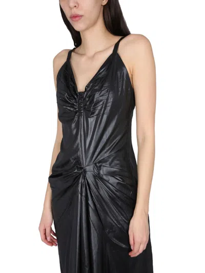 Maison Margiela Women's Moiru00c9 Polyester Dress In Black