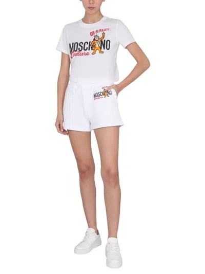 Moschino Kellogg's Short Sweatpants In White