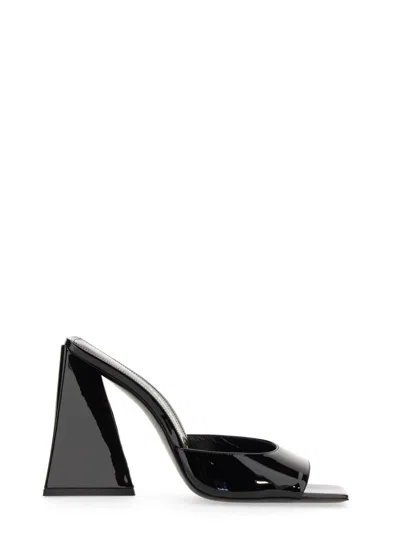 Attico Patent Leather Venus Mules With Statement Heel 9cm