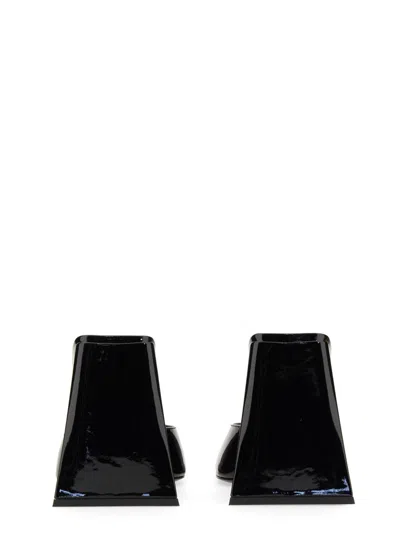 Attico Patent Leather Venus Mules With Statement Heel 9cm
