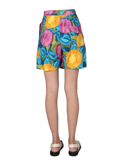 Marni Multicolor Print Bermuda Shorts In Multi
