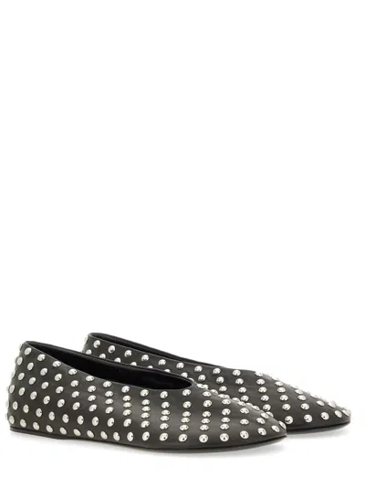 Jil Sander Nappa Ballerina In Animal Print