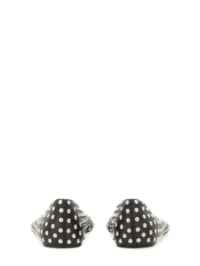 Jil Sander Nappa Ballerina In Animal Print