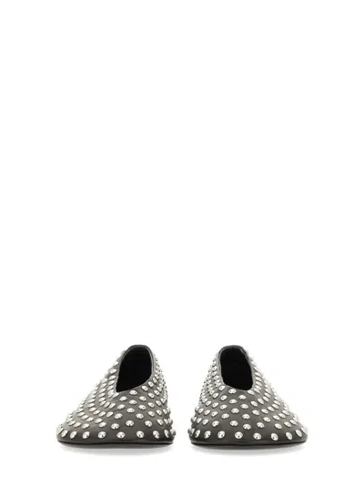 Jil Sander Nappa Ballerina In Animal Print