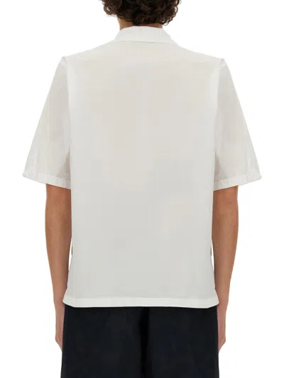 Aspesi Needle Short Sleeve Shirt In White