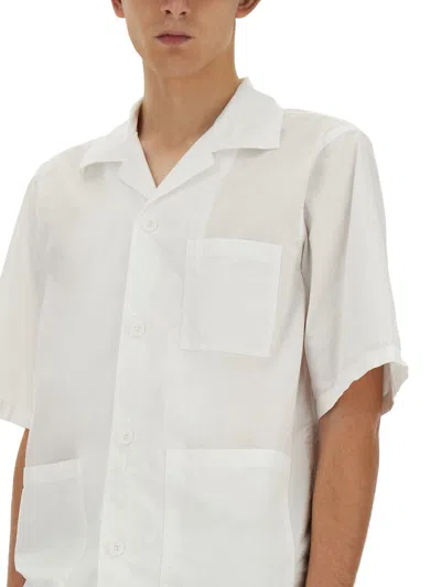 Aspesi Needle Short Sleeve Shirt In White