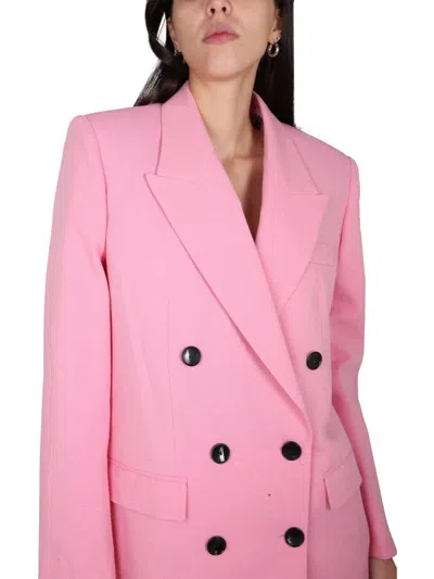 Isabel Marant Double-breasted Nevim Blazer With Peak Lapel 40 Italian Size In Pink