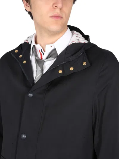 Thom Browne Men's Nylon Parka In Black