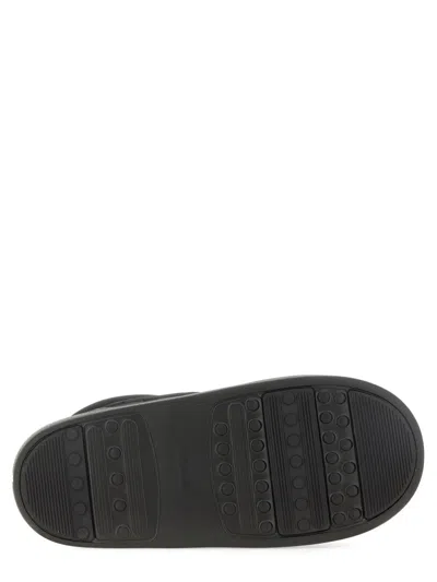 Moon Boot Park Soft Nylon Slip-on Sneakers In Black